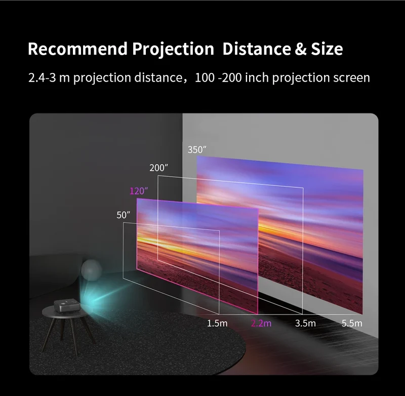 ThundeaL 1080P Projector TD97 WiFi Android LED Full HD Projector 2K 4K Video Proyector TD97W Home Theater Movie Cinema Beamer