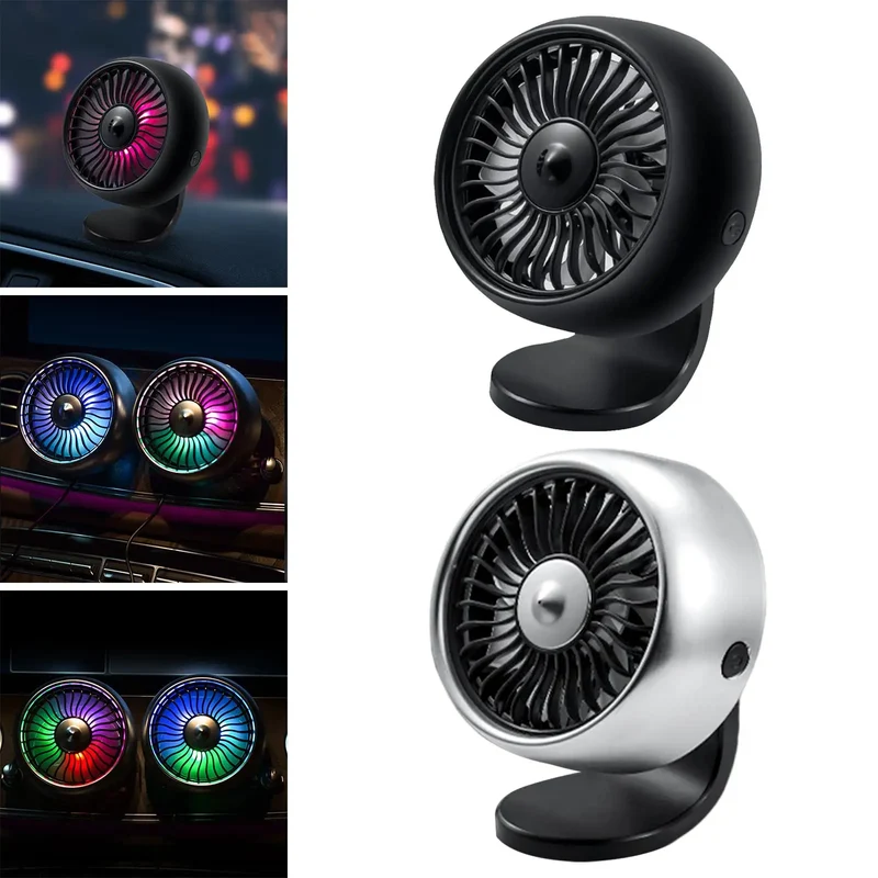 Car Mini Vent Colorful Speed USB Fan for SUV