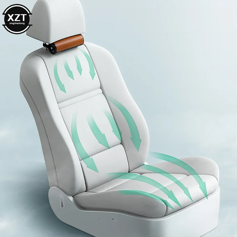 Car Interior Rear Headrest Fan USB Plug In Car Seat Low-noise Creativ Low Power To Seat Car Wind Fan Rear Summer Car Cooling Fan