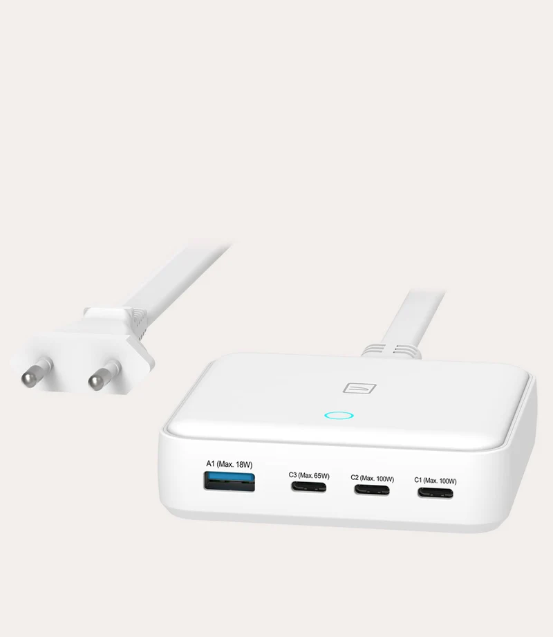 High-speed 100W GaN desktop charger 4 ports