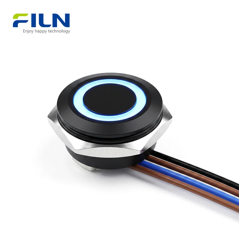 Ultra-thin 12mm Micro Push Button Switch 4-Pin Metal Wire FILN