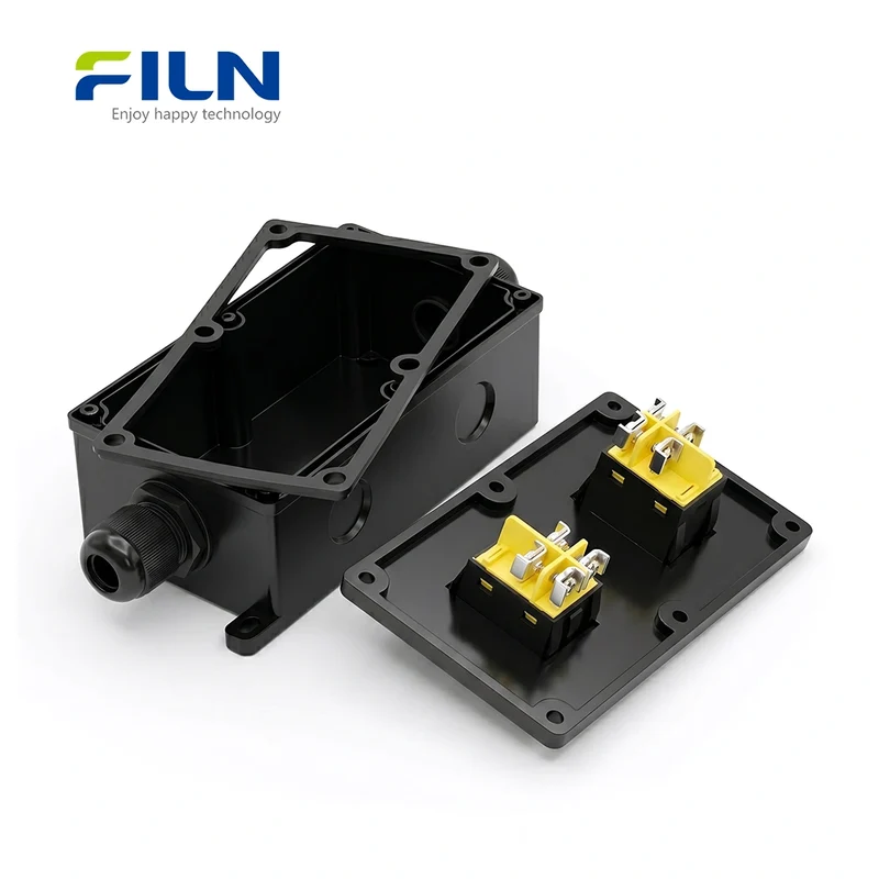 Electrical Outdoor Junction Box Waterproof 30A Stainless Steel KCD4 Rocker Switch FILN
