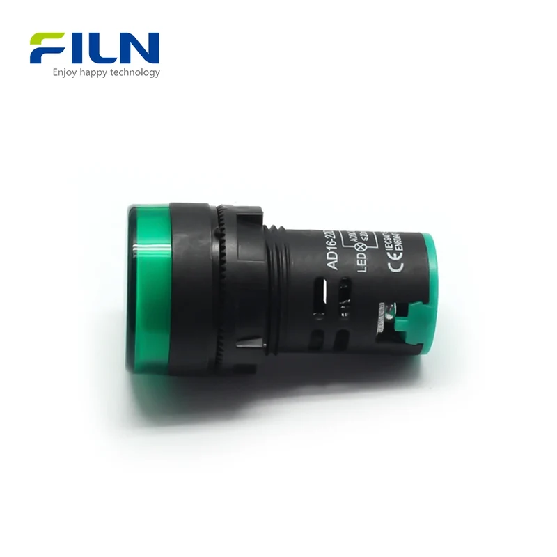 Plastic LED Indicator Panel 22mm 110V 220V Screw Terminal Mount for Control Cabinet FILN