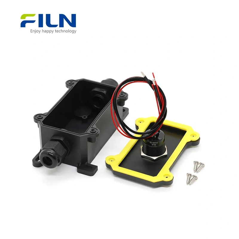 Junction Boxes Electrical with 20A Metal Push Button Switch Waterproof IP65 FILN Factory Custom