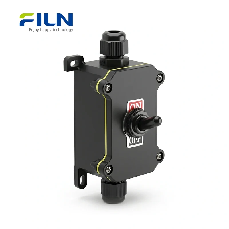 Waterproof Junction Boxes Electrical with Toggle Switch 12mm SPST SPDT ON-OFF/ON-OFF-ON FILN