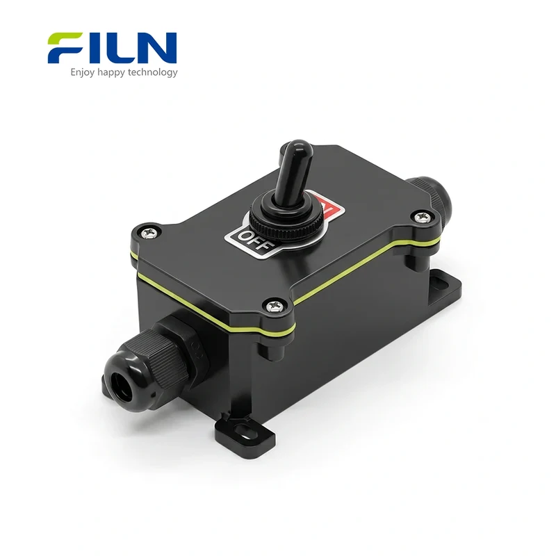 Waterproof Junction Boxes Electrical with Toggle Switch 12mm SPST SPDT ON-OFF/ON-OFF-ON FILN