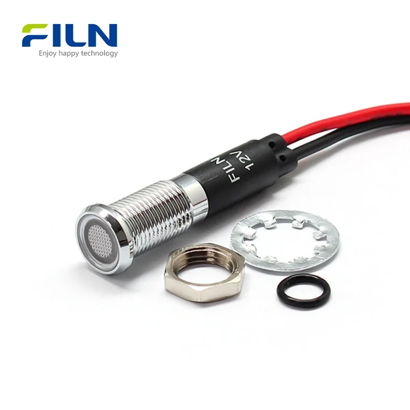 8mm LED Indicator Light 3V-220V Pre-wired for Panel Signal DIY Indicator Lamp FILN