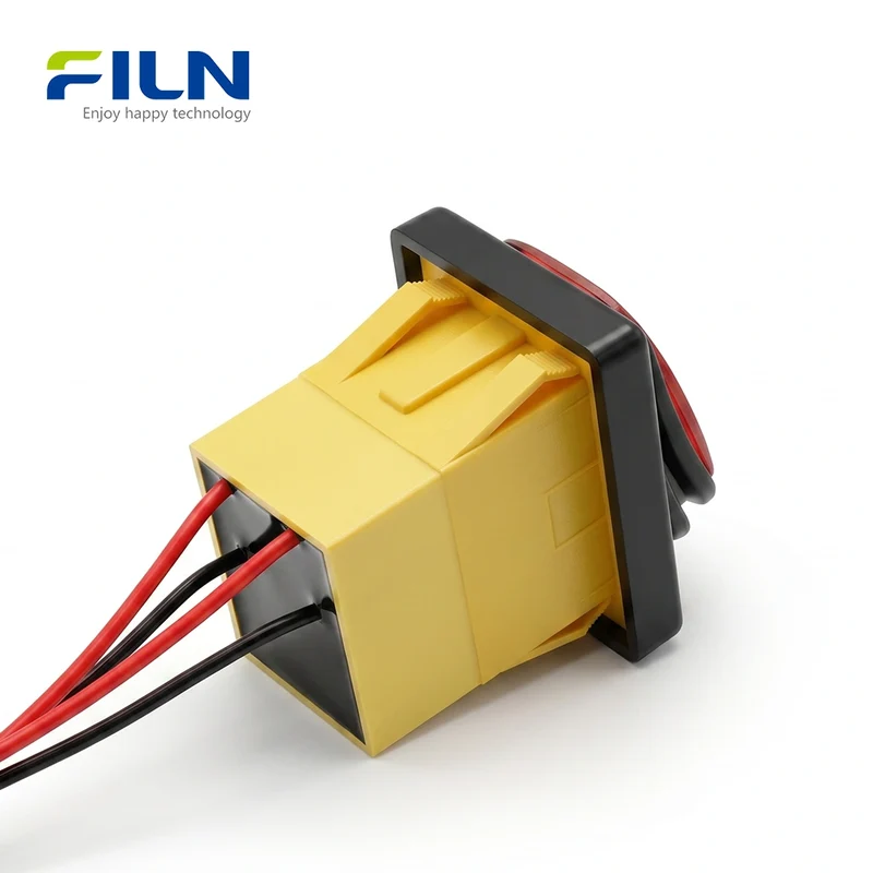 Wired Rocker Switch 15cm Lead Wire ON-OFF/ON-ON Waterproof KCD4 UL Certified FILN Factory