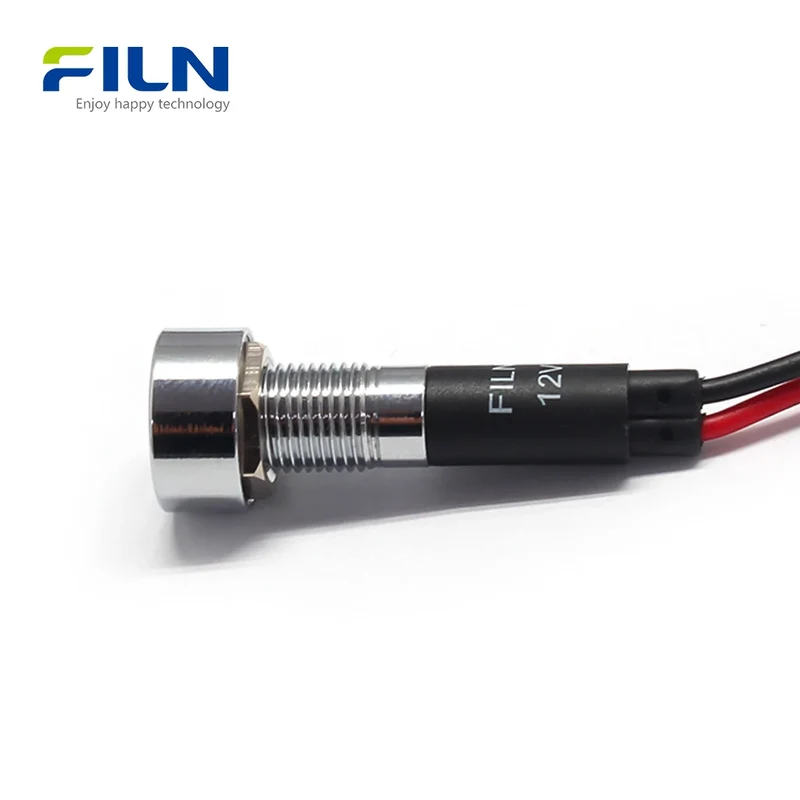 Machine Panel Indicator Light 12-24V 220V 8mm IP67 for CNC FILN