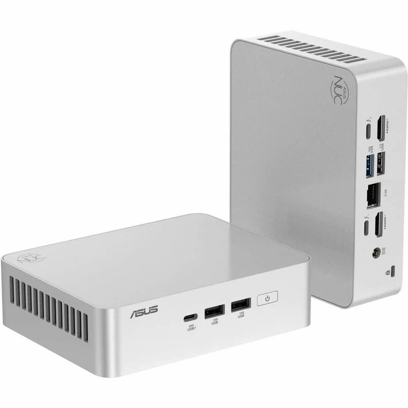 Ordinateur de bureau Asus NUC 15 Pro Plus RNUC15CRSU5063AU - Intel Core Ultra 5 225H - 16 Go - SSD 512 Go - Mini PC - Argent RNUC15CRSU5063AU