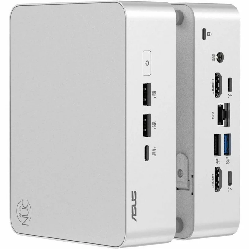 Ordinateur de bureau Asus NUC 15 Pro Plus RNUC15CRSU9089AU - Intel Core Ultra 9 285H - 32 Go - SSD 1 To - Mini PC - Argent RNUC15CRSU9089AU