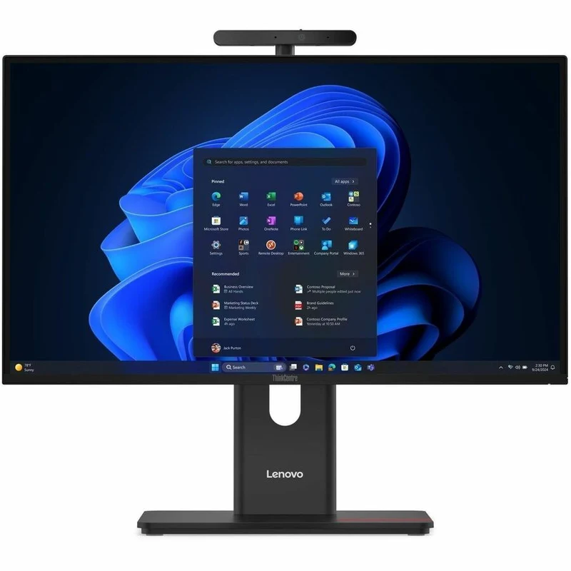 Ordinateur tout-en-un Lenovo ThinkCentre M90a Gen 6 13AT0004US - Intel Core Ultra 5 2e génération 225 - 16 Go - SSD 512 Go - Écran Full HD 23.8" - Noir 13AT0004US