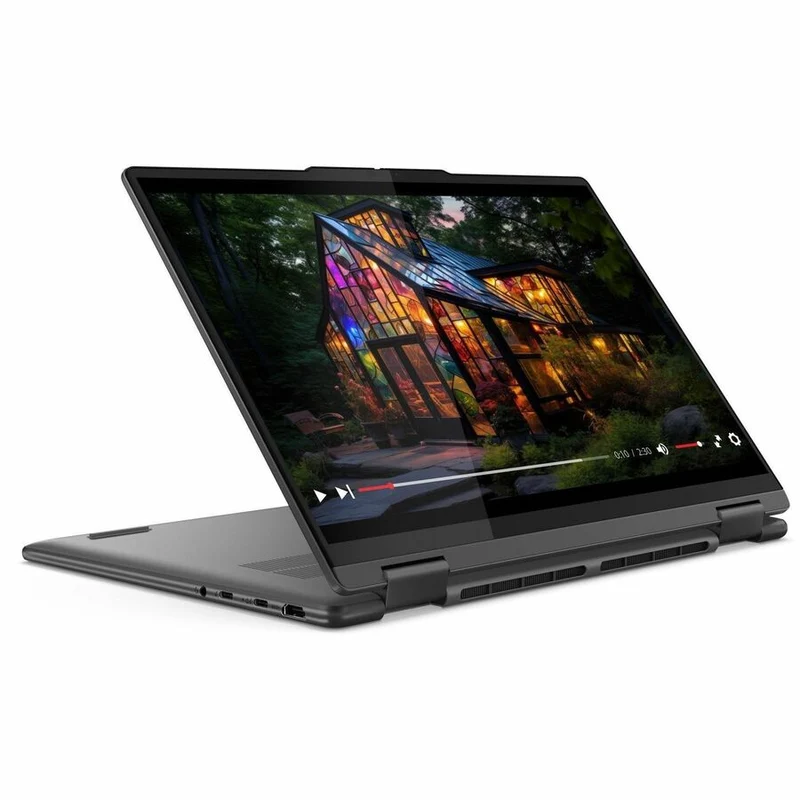 Lenovo Yoga 7 14IML9 83DJ000FCF Ordinateur portable 14 en 2 convertible 1 pouces à écran tactile - WUXGA - Intel Core Ultra 7 155U - 16 Go - SSD 512 Go - Clavier français et anglais - Gris orage 83DJ000FCF