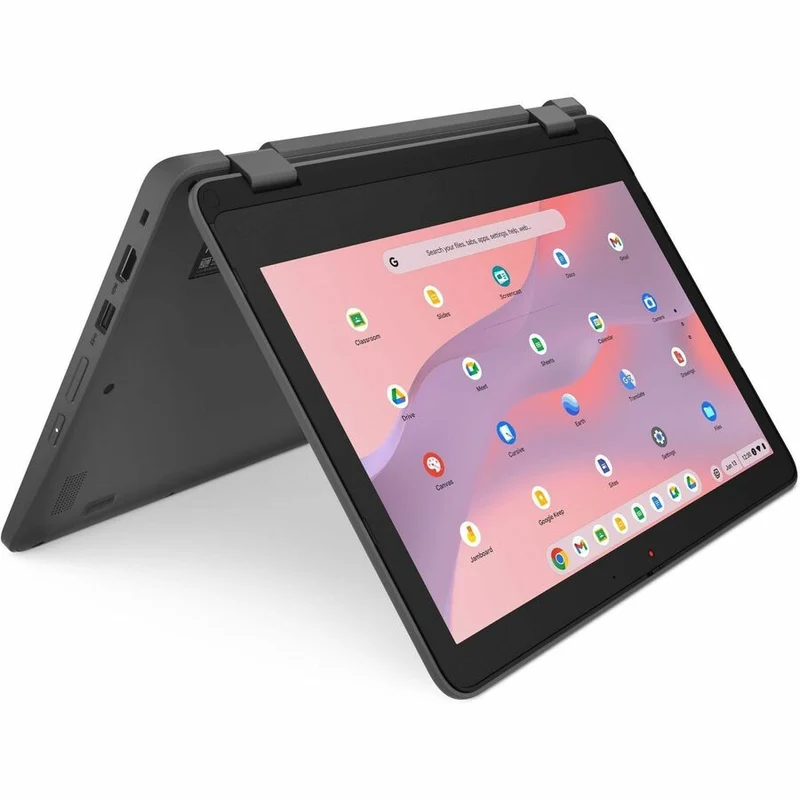 Lenovo 300e Yoga Chromebook Gen 4 82W2002KUS Chromebook convertible 11.6 en 2 tactile 1" - HD - Octa-core (ARM Cortex A76 + Cortex A55) - 8 Go - 64 Go de mémoire flash - Clavier anglais - Gris graphite 82W2002KUS