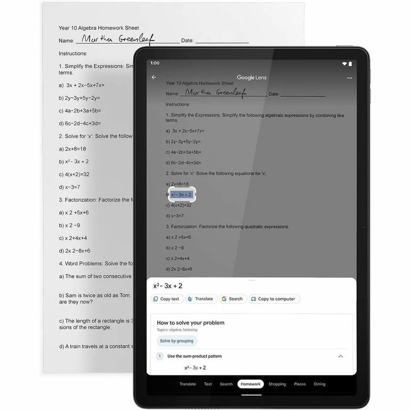 Tablette Lenovo Tab M11 TB330FU - 11" WUXGA - MediaTek MT6769H Helio G88 (12 nm) Octa-core - 4 Go - 64 Go Stockage - Android 13 - Luna Grey ZADA0047US