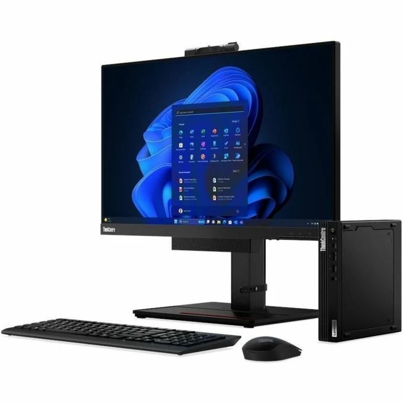 Ordinateur de bureau Lenovo ThinkCentre M70q Gen 3 11T4S0FY00 - Intel Core i3 12e génération i3-12100T - 16 Go - SSD 256 Go - Mini - Noir corbeau 11T4S0FY00