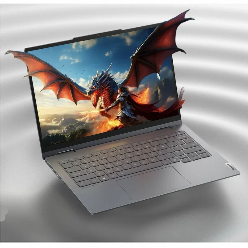 Lenovo ThinkBook 14 G5 IAU 21SQ0002US Ordinateur portable convertible 14 en 2 à écran tactile 1 pouces - WUXGA - Intel Core Ultra 7 255U - 16 Go - SSD 512 Go - Clavier anglais (États-Unis) - Gris Luna 21SQ0002US