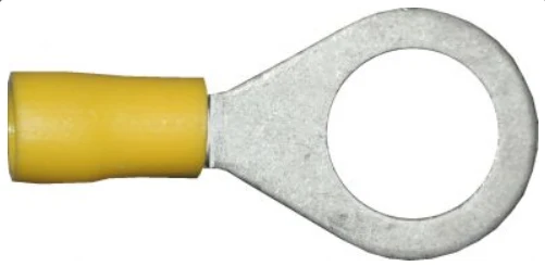 Cosses à sertir à anneau jaune 13 mm / Paquet de 100