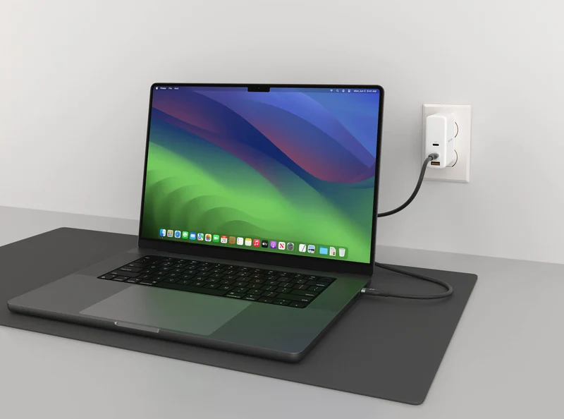 HyperJuice 240W Silicone USB-C to USB-C Cable (6ft/2m) - Black