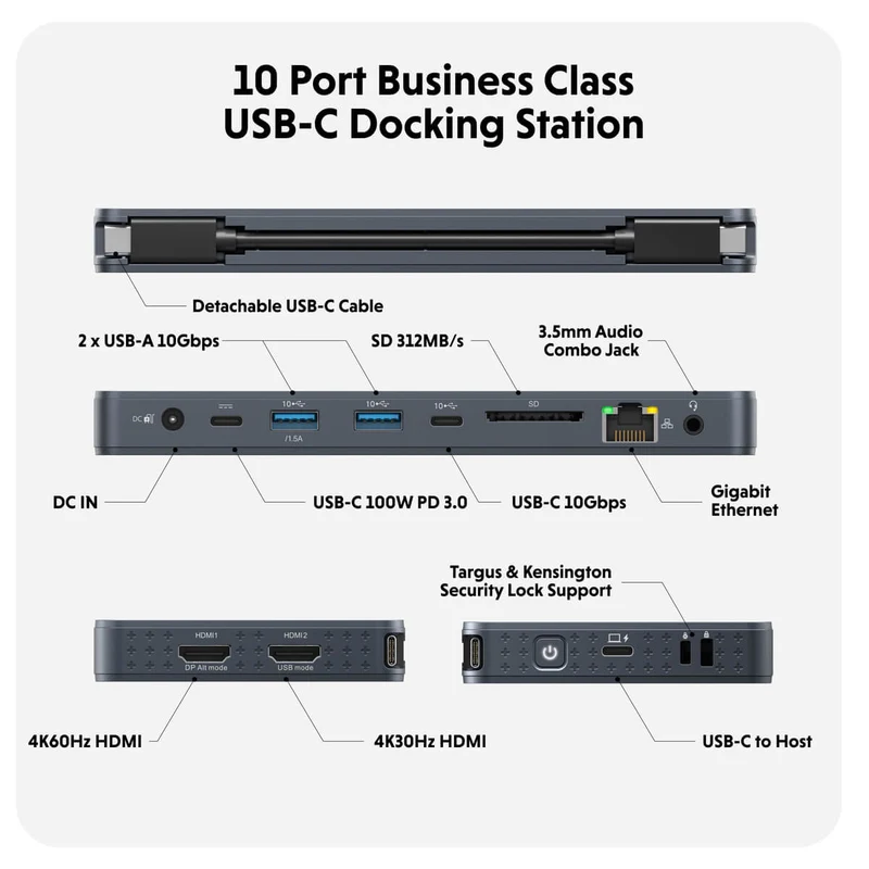 HyperDrive Next 10 Port USB-C Docking Station