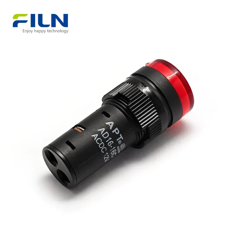 AD16 16mm Plastic Indicator Light 12V 24V 220V Screw Terminal Panel Mount for FILN