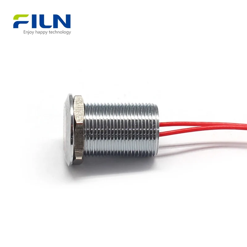 LED Indicator Light 220V 12mm IP67 Waterproof Metal Signal Lamp for CNC & Marine FILN