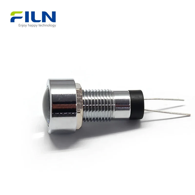 24V Panel Indicator Light | 8mm Waterproof LED IP67 for Industrial Control FILN