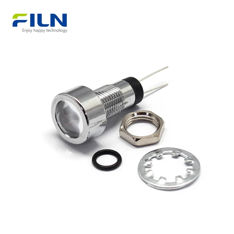24V Panel Indicator Light | 8mm Waterproof LED IP67 for Industrial Control FILN