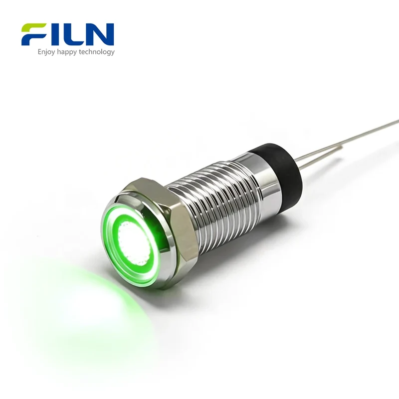 LED Pilot Light 8mm 3-380VPanel Mount IP67 | Industrial Control FILN