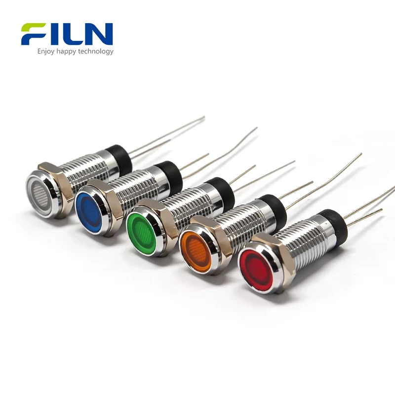 LED Pilot Light 8mm 3-380VPanel Mount IP67 | Industrial Control FILN