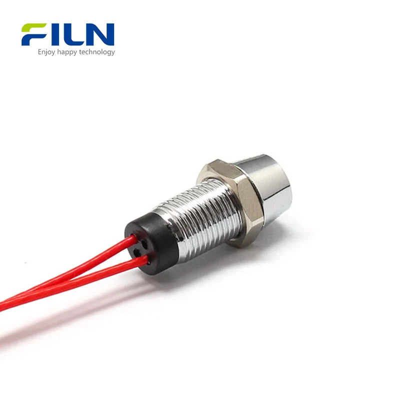 12V Panel Indicator Light 8MM 12-24V IP65 Waterproof Panel Mount FILN