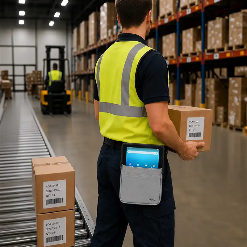 Unitech RT112 Tablet Waist Belt Case for Warehouse Mobility | Agoz