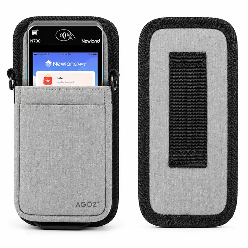 Newland POS Terminal Crossbody Sling Holster for Tableside Checkout | Agoz
