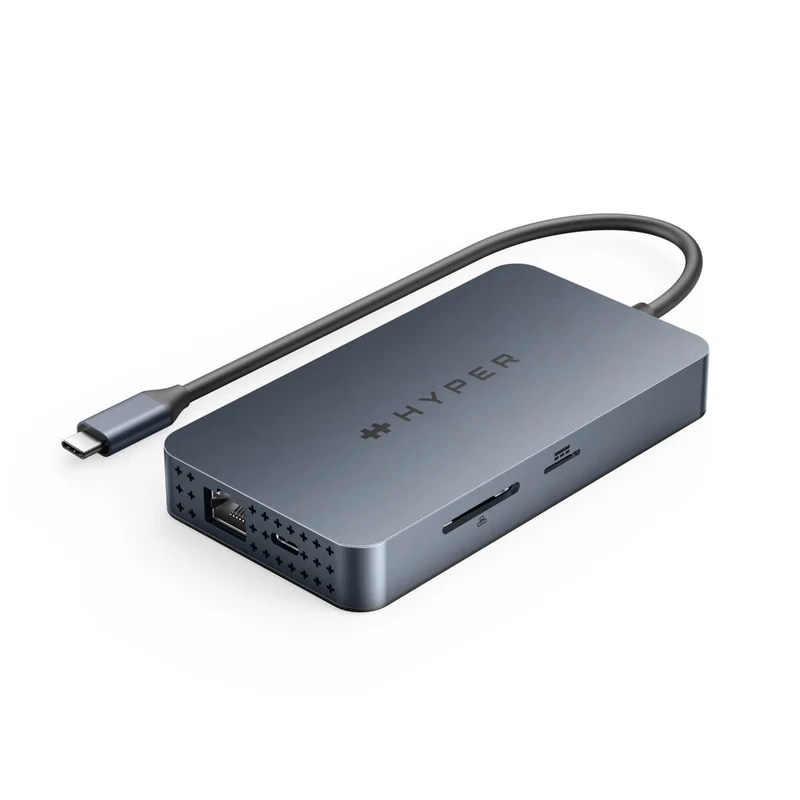 HyperDrive Dual 4K HDMI 10-in-1 USB-C Hub For M1/M2/M3 MacBooks - Midnight Blue