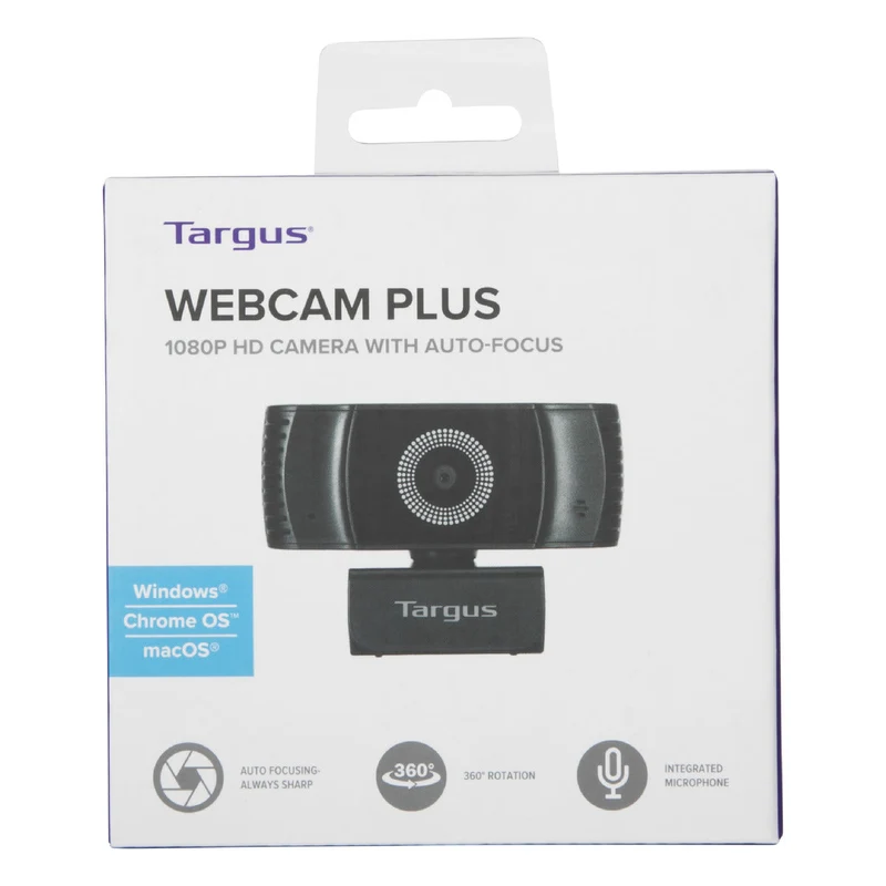 Webcam Plus - Full HD 1080p Webcam with Auto Focus (includes Privacy Cover)