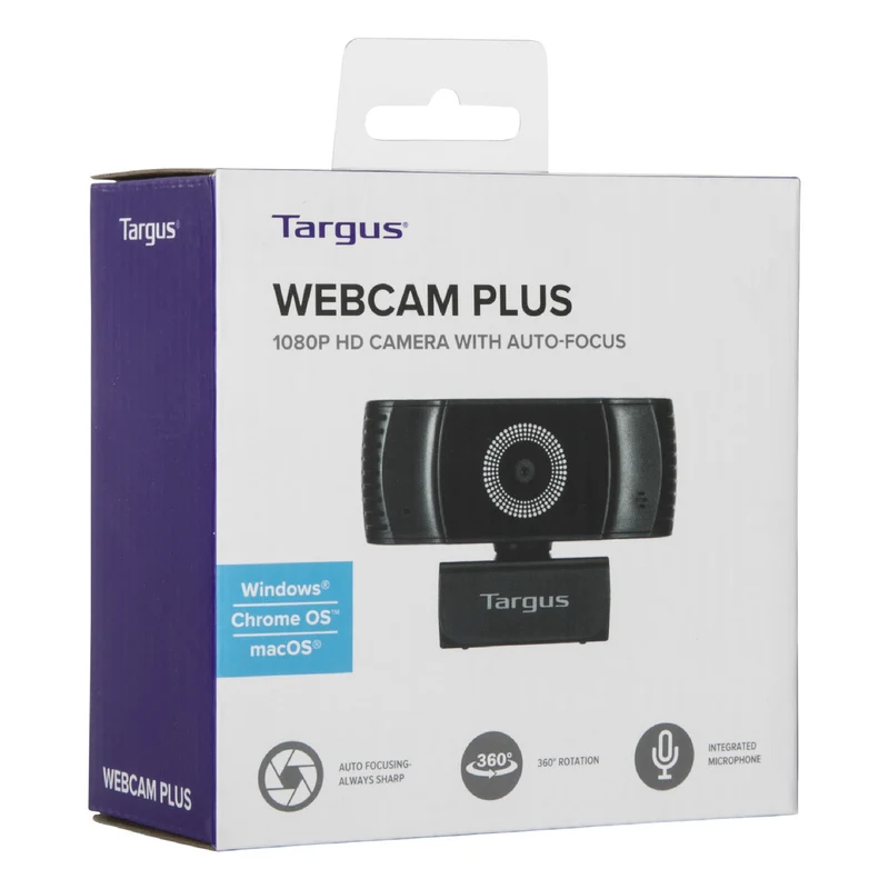 Webcam Plus - Full HD 1080p Webcam with Auto Focus (includes Privacy Cover)