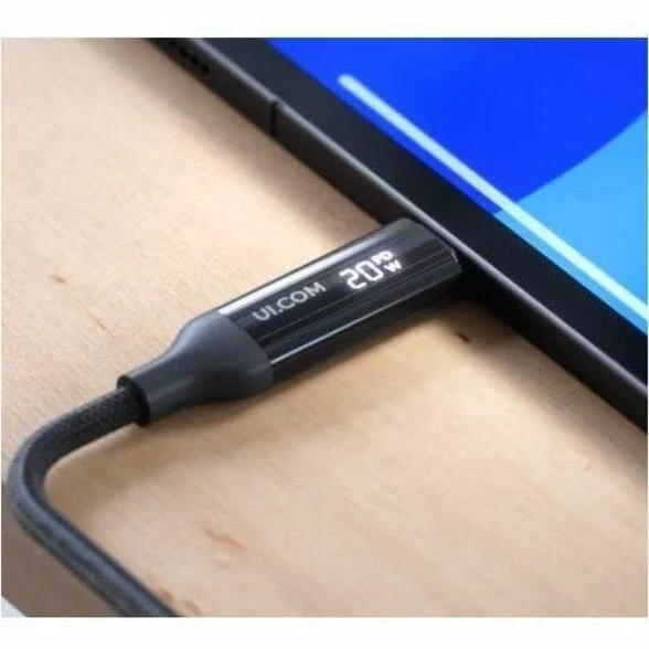 Câble USB-C Ubiquiti avec indicateur de charge UACC-Cable-USB-100W0.3MBK