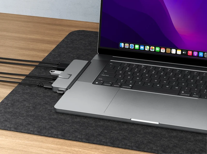 HyperDrive DUO PRO 7-in-2 USB-C Hub - Grey