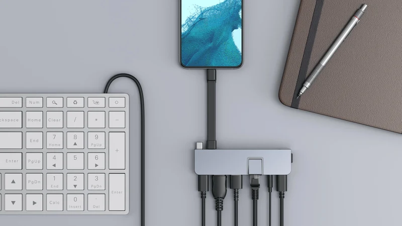 HyperDrive DUO PRO 7-in-2 USB-C Hub - Grey