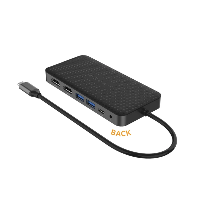 HyperDrive Dual 4K HDMI 10-in-1 USB-C Hub For M1/M2/M3 MacBooks - Silver