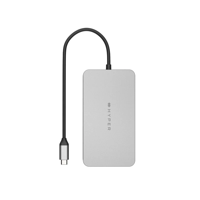 HyperDrive Dual 4K HDMI 10-in-1 USB-C Hub For M1/M2/M3 MacBooks - Silver