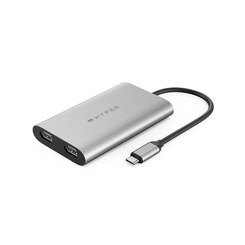 HyperDrive Dual 4K HDMI Adapter for M1/M2/M3 MacBook