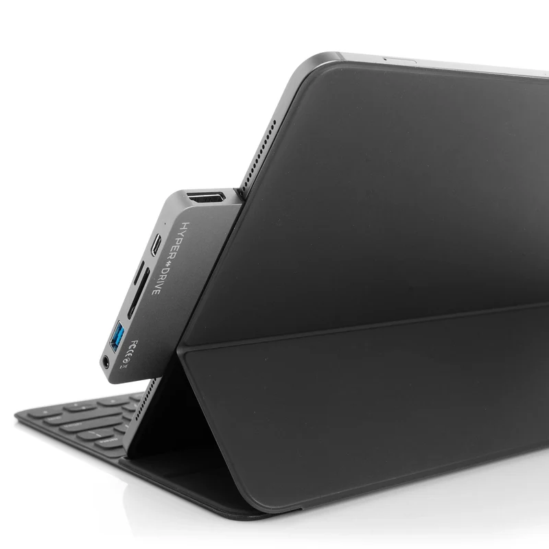 HyperDrive 6-in-1 USB-C Hub for iPad Pro/Air - Grey