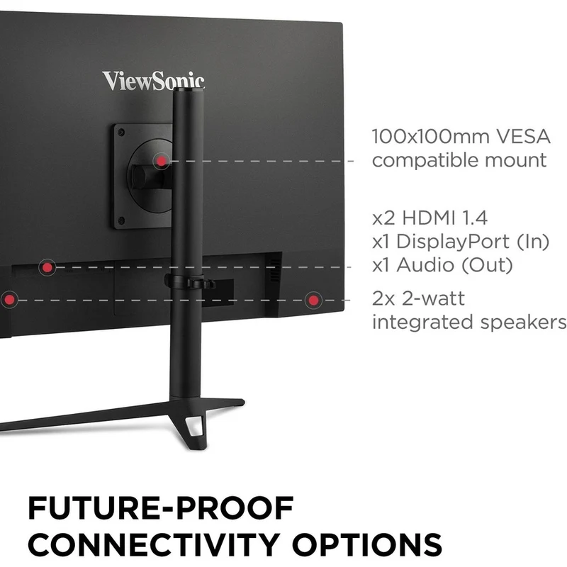 Moniteur LED Full HD 27 pouces ViewSonic Entertainment VX2728J - Format 16:9 - Noir VX2728J