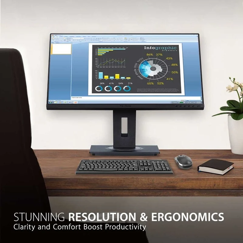 Moniteur LED ViewSonic Graphic VG2455-2K 24" WQHD - Format 16:9 - Noir VG2455-2K