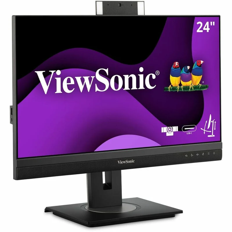 Moniteur LED Full HD ViewSonic Graphic VG2456V 24" avec webcam - Format 16:9 - Noir VG2456V