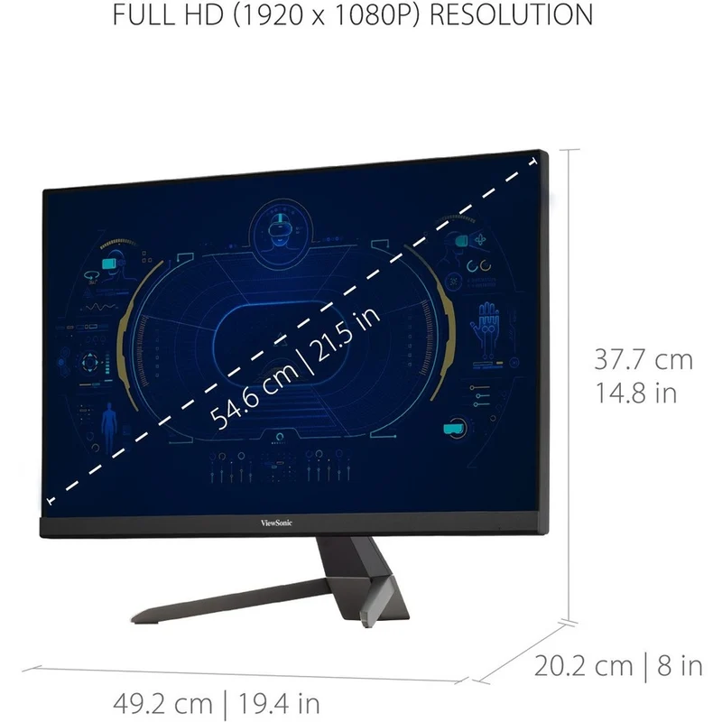 Moniteur LED Full HD 22 pouces ViewSonic Entertainment VX2267-MHD - Format 16:9 - Noir VX2267-MHD