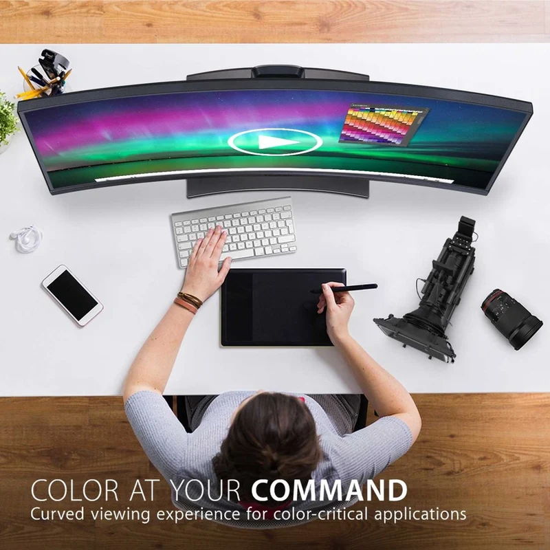 Moniteur LED incurvé ViewSonic ColorPro VP3881a 38" UW-QHD+ - Format 21:9