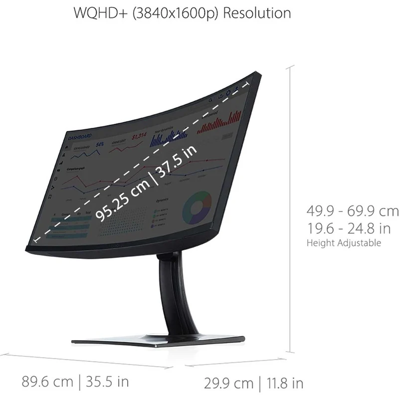 Moniteur LED incurvé ViewSonic ColorPro VP3881a 38" UW-QHD+ - Format 21:9