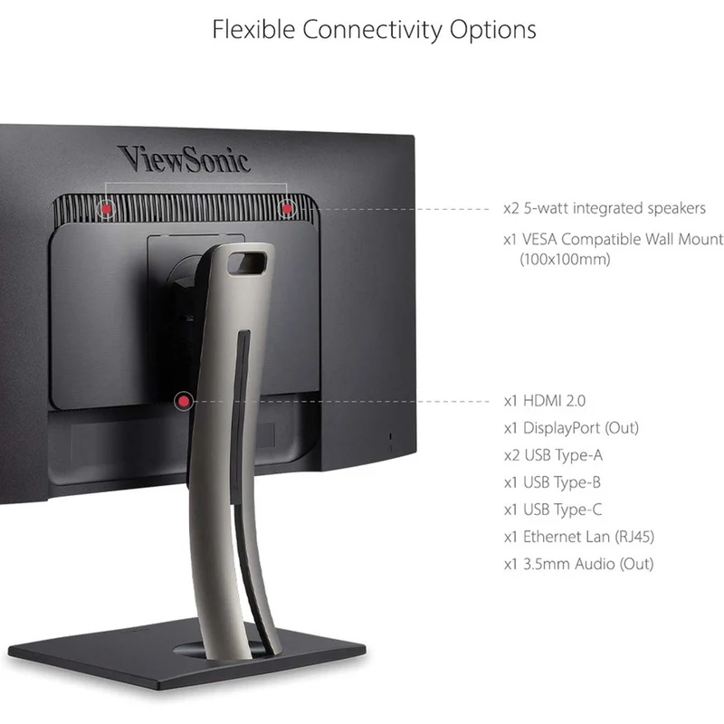 Moniteur LED incurvé ViewSonic ColorPro VP3881a 38" UW-QHD+ - Format 21:9